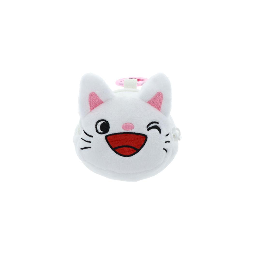 ノンタン ミニポーチ カラビナ付きフェイスミニポーチ にっこり サンスター文具 小物入れ 絵本キャラクター グッズ シネマコレクション