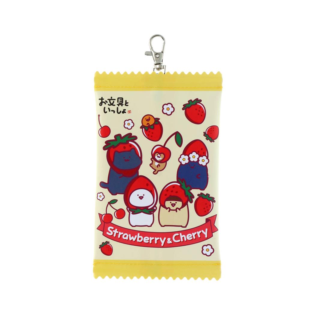 お文具といっしょ ミニポーチ お菓子パッケージ風ポーチ イエロー サンスター文具 小物入れ キャラクター グッズ メール便可 シネマコレクション