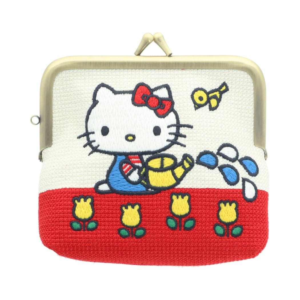 サンリオ マルチポーチ 畳刺繍ミニポーチ がま口 New Life Collection ハローキティ sanrio サンスター文具