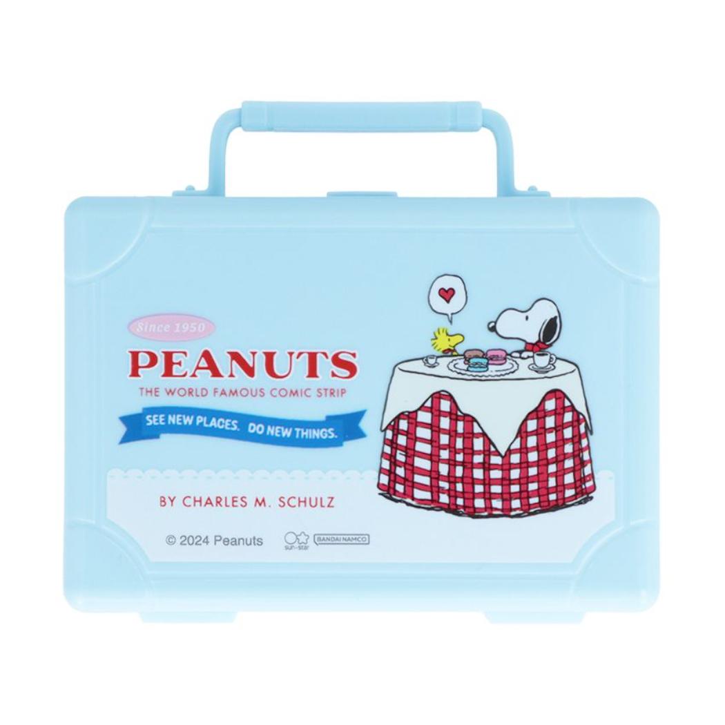 スヌーピー メモ帳 ミニトランクケース入メモ Bon Voyage! ライトブルー ピーナッツ サンスター文具 新学期準備文具 かわいい キャラクター グッズ メール便可 シネマコレクション