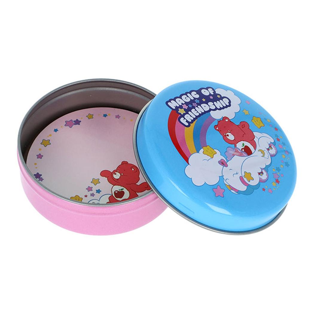 ケアベア 付せん 缶入り付箋 ブルー CareBears サンスター文具 新学期準備文具 事務用品 ステーショナリー キャラクター グッズ シネマコレクション