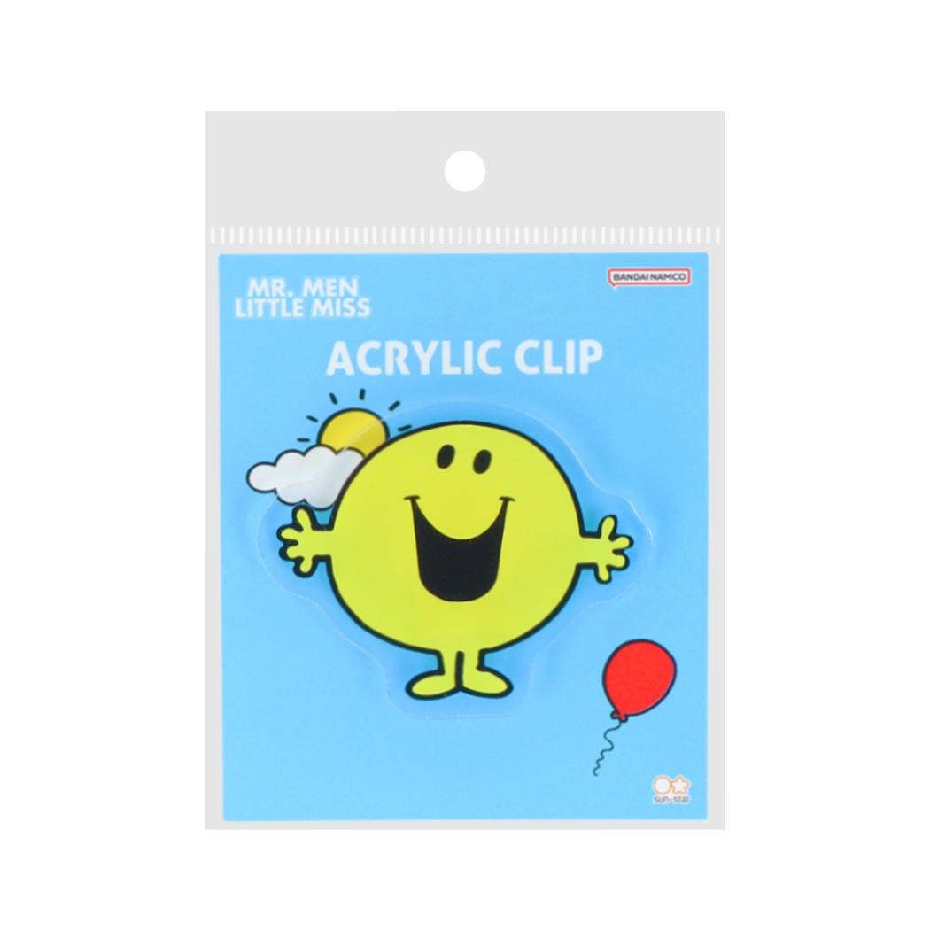 ミスターメン&リトルミス クリップ アクリルクリップ M&L ミスター ハッピー サンスター文具 事務用品 キャラクター グッズ メール便可 シネマコレクション