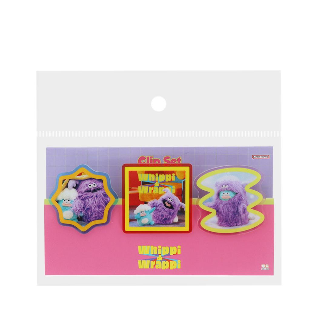 ホイッピ&ラッピ クリップ アクリルクリップセット ピンク サンスター文具 ダイカットクリップ かわいい グッズ メール便可 シネマコレクション
