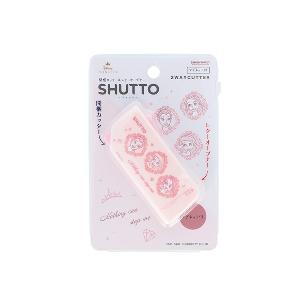ディズニープリンセス カッター 開梱カッター&レターオープナーSHUTTO ディズニー サンスター文具 便利文具 事務用品 キャラクター グッズ メール便可 シネマコレクション
