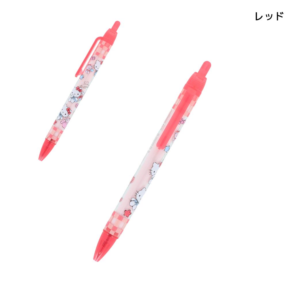 ハローキティ 油性ボールペン ボールペン 黒 0.7mm レッド サンリオ サンスター文具