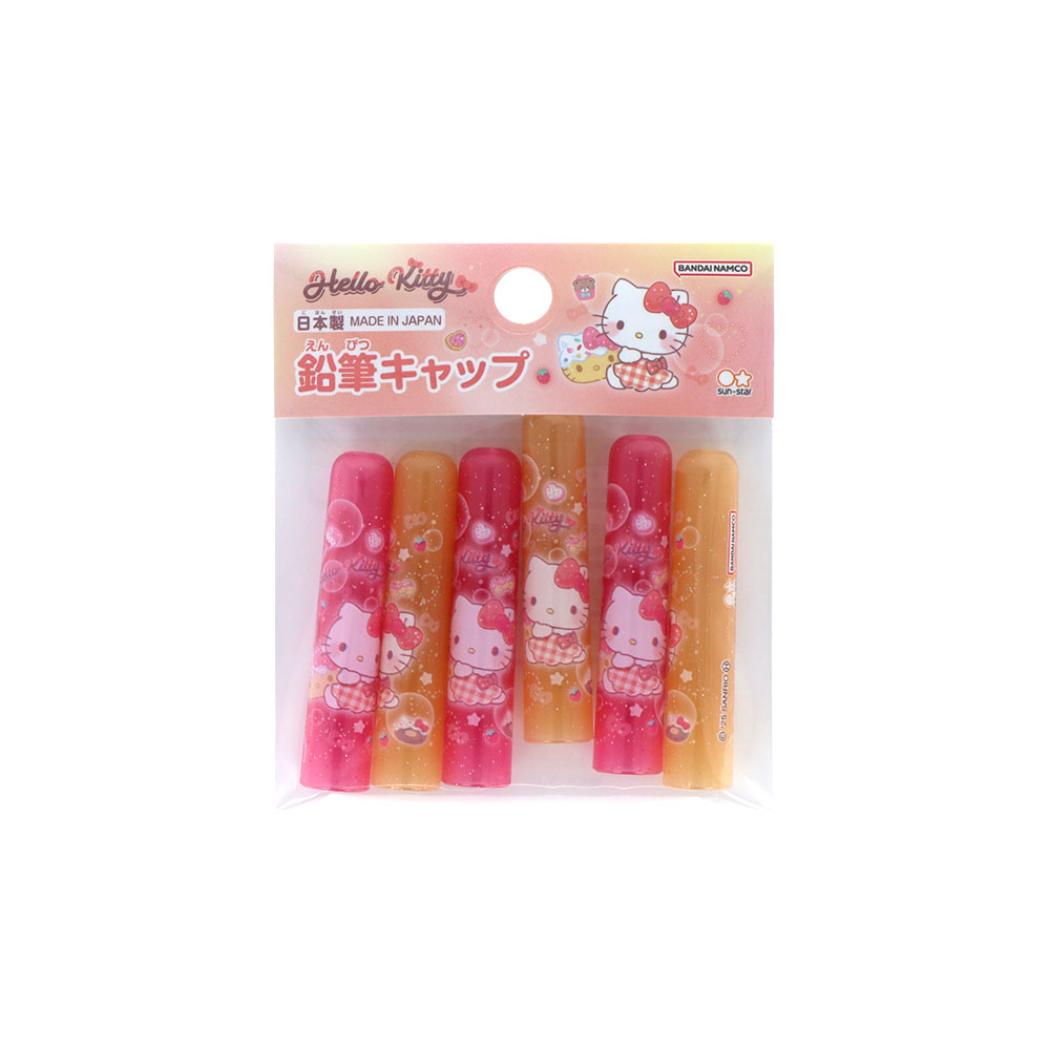 ハローキティ 鉛筆キャップ えんぴつカバー 6本入りセット サンリオ サンスター文具 新学期準備文具 日本製 キャラクター グッズ メール便可 シネマコレクション