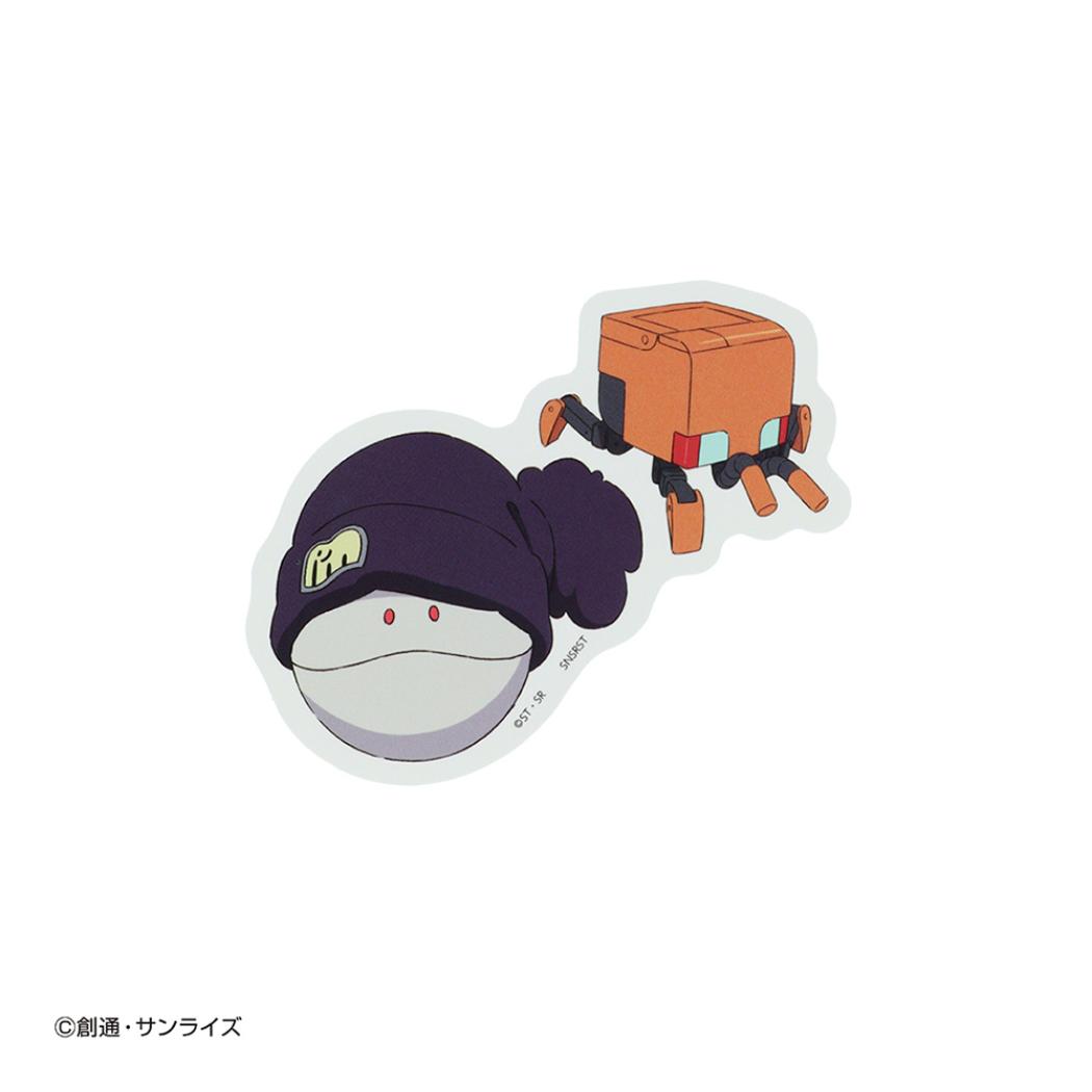 機動戦士Gundam GQuuuuuuX ダイカットシール ステッカー ハロ&コンチ サンスター文具 デコシール アニメキャラクター グッズ メール便可 シネマコレクション