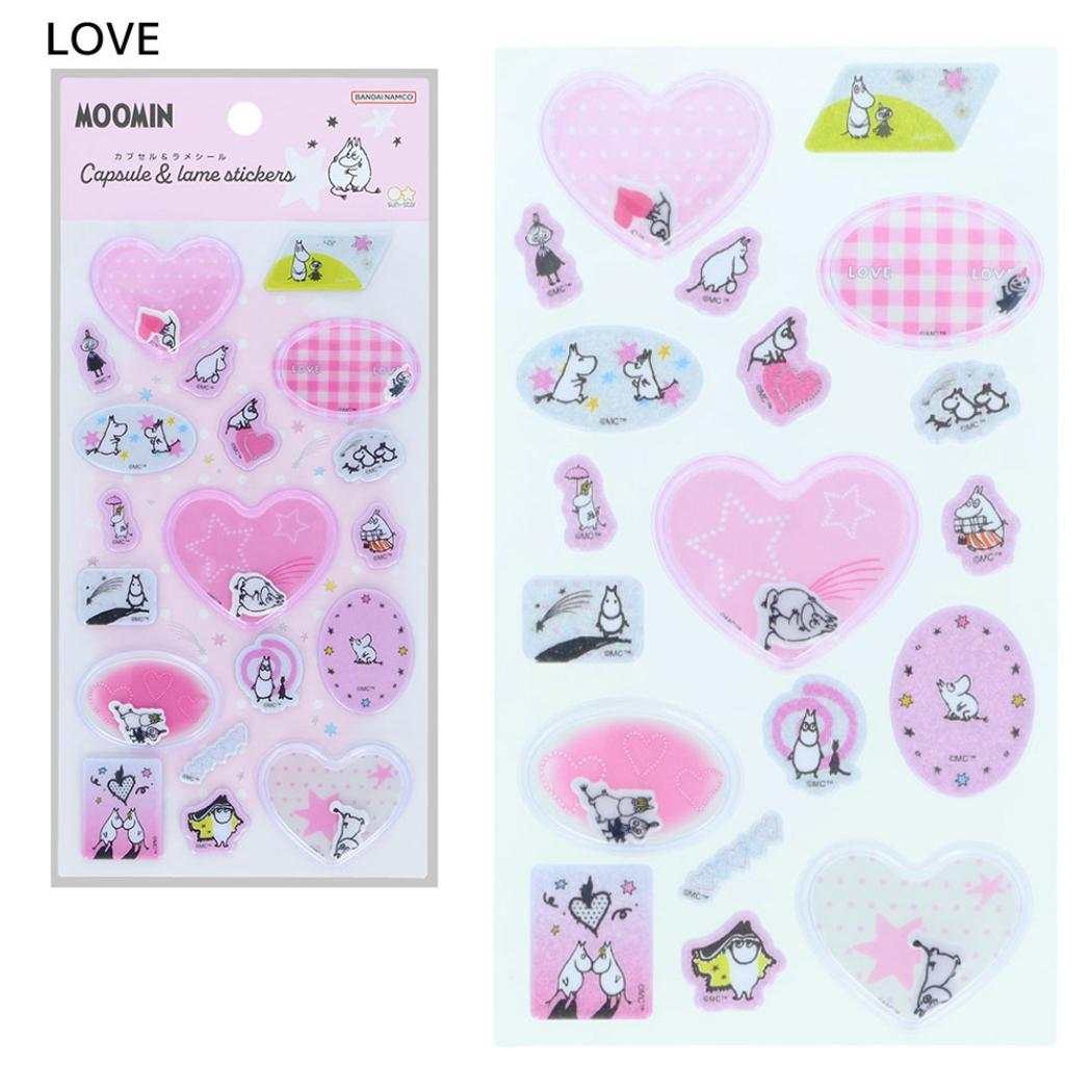 ムーミン シールシート カプセル&ラメシール PETIT MOOMIN LOVE 北欧 サンスター文具