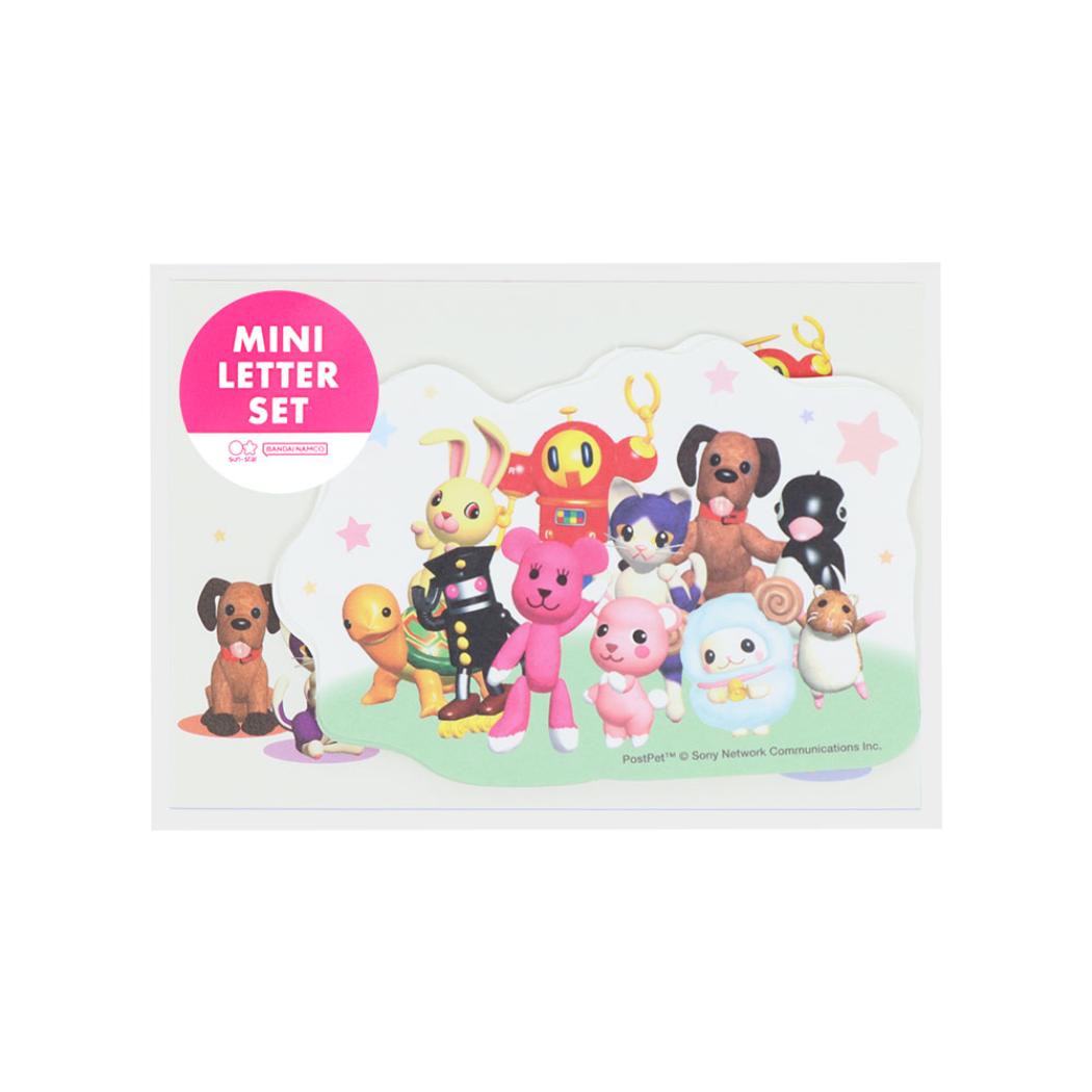 PostPet 手渡し手紙セット ダイカットミニレターセット 集合 サンスター文具 ミニ便箋&ミニ封筒 キャラクター グッズ メール便可 シネマコレクション