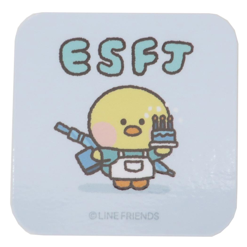 LINE FRIENDS minini ダイカットシール MBTIステッカー サリニD ESFJ サンタン デコレーション スマホデコ 性格診断 キャラクター グッズ メール便可 シネマコレクション