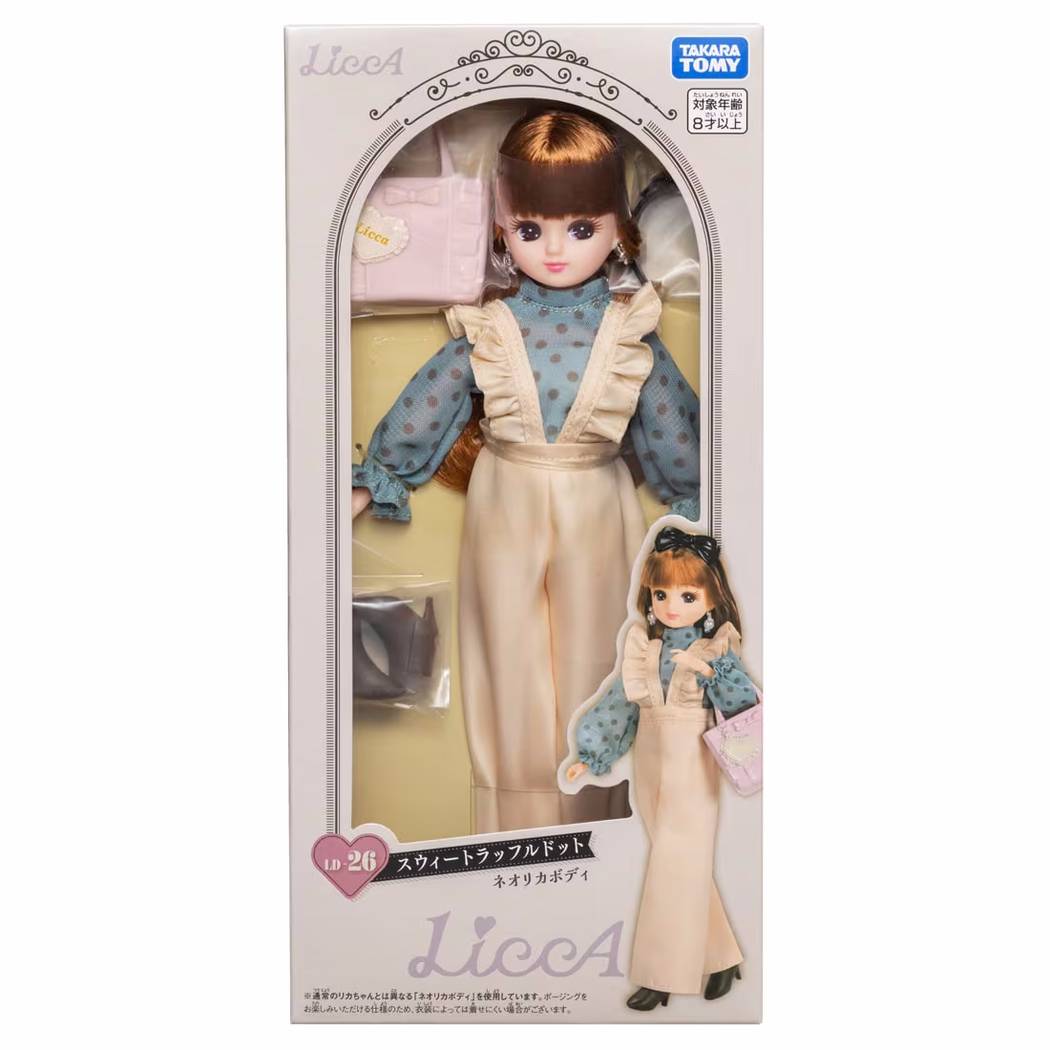 リカちゃん 人形用服 LD-26 スウィートラッフルドット