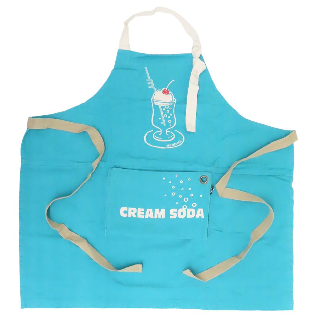 AND PACKABLE エプロン パッカブルエプロン PAP レトロクリームソーダ TQ テクノプライム お料理 キッチン用品 ギフト プレゼント グッズ シネマコレクション