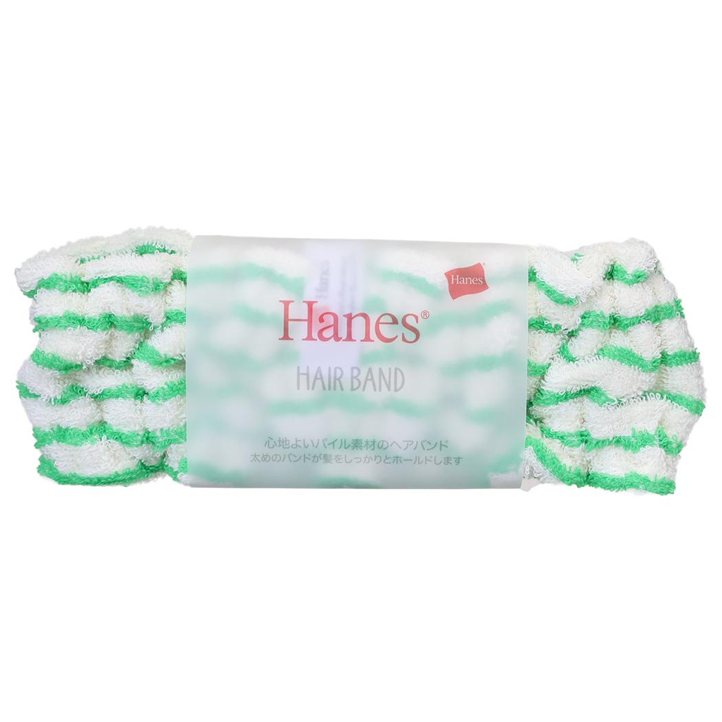Hanes ヘインズ ヘアバンド ストライプターバン グリーン ツカモトコーポレーション