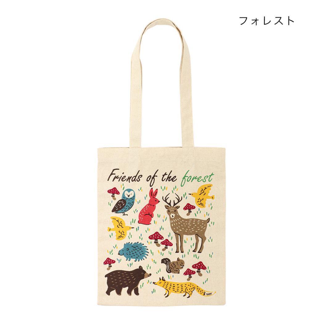 アニマルグッズ トートバッグ バッグプリントトート フォレスト トモコーポレーション かわいい 手提げかばん グッズ メール便可 シネマコレクション