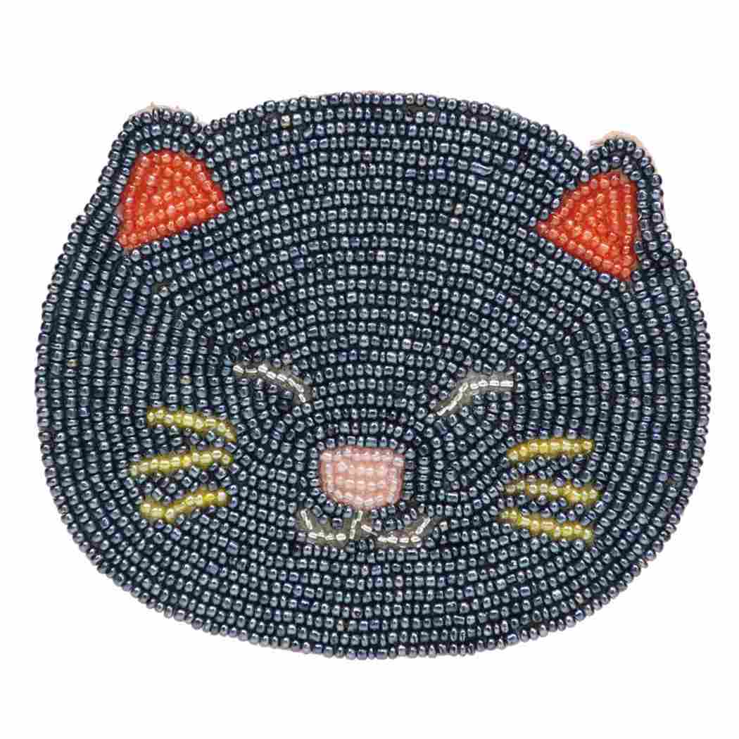 アニマルグッズ テーブルウェア ビーズコースター 黒猫 トモコーポレーション コップ敷き コップ置き プレゼント グッズ メール便可 シネマコレクション