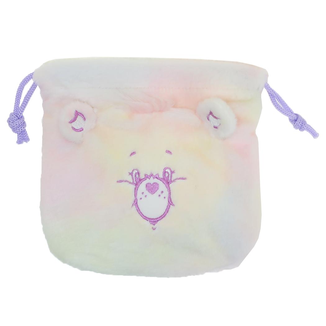 ケアベア 巾着袋 ぬいぐるみ巾着 スウィートメッセージベア CareBears きんちゃくポーチ 小物入れ キャラクター グッズ メール便可 シネマコレクション