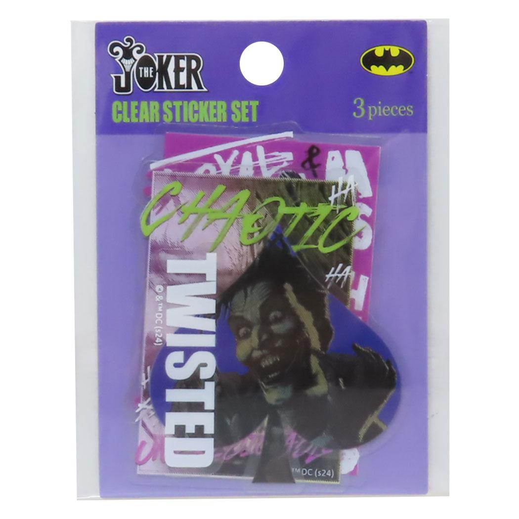 ジョーカー ダイカットシール クリアステッカーセット Aセット THE JOKER DCコミック ティーズファクトリー デコレーション デコシール スマホステッカー キャラクター グッズ メール便可 シネマコレクション