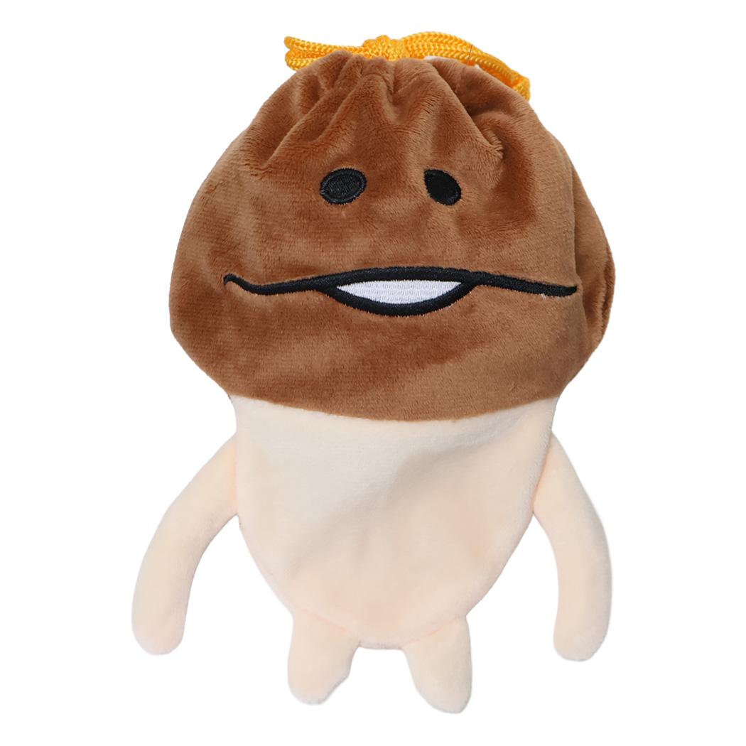 おさわり探偵なめこ栽培キット 巾着袋 ぬいぐるみ巾着 なめこ ティーズファクトリー 巾着ポーチ キャラクター グッズ メール便可 シネマコレクション