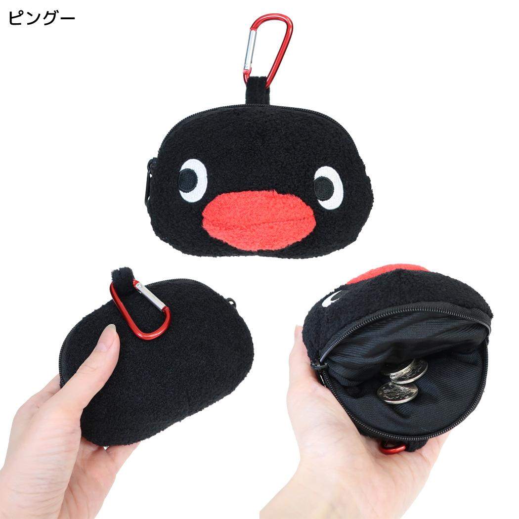 ピングー ミニポーチ カラビナ付きぬいぐるみファスナーマスコット ピングー Pingu