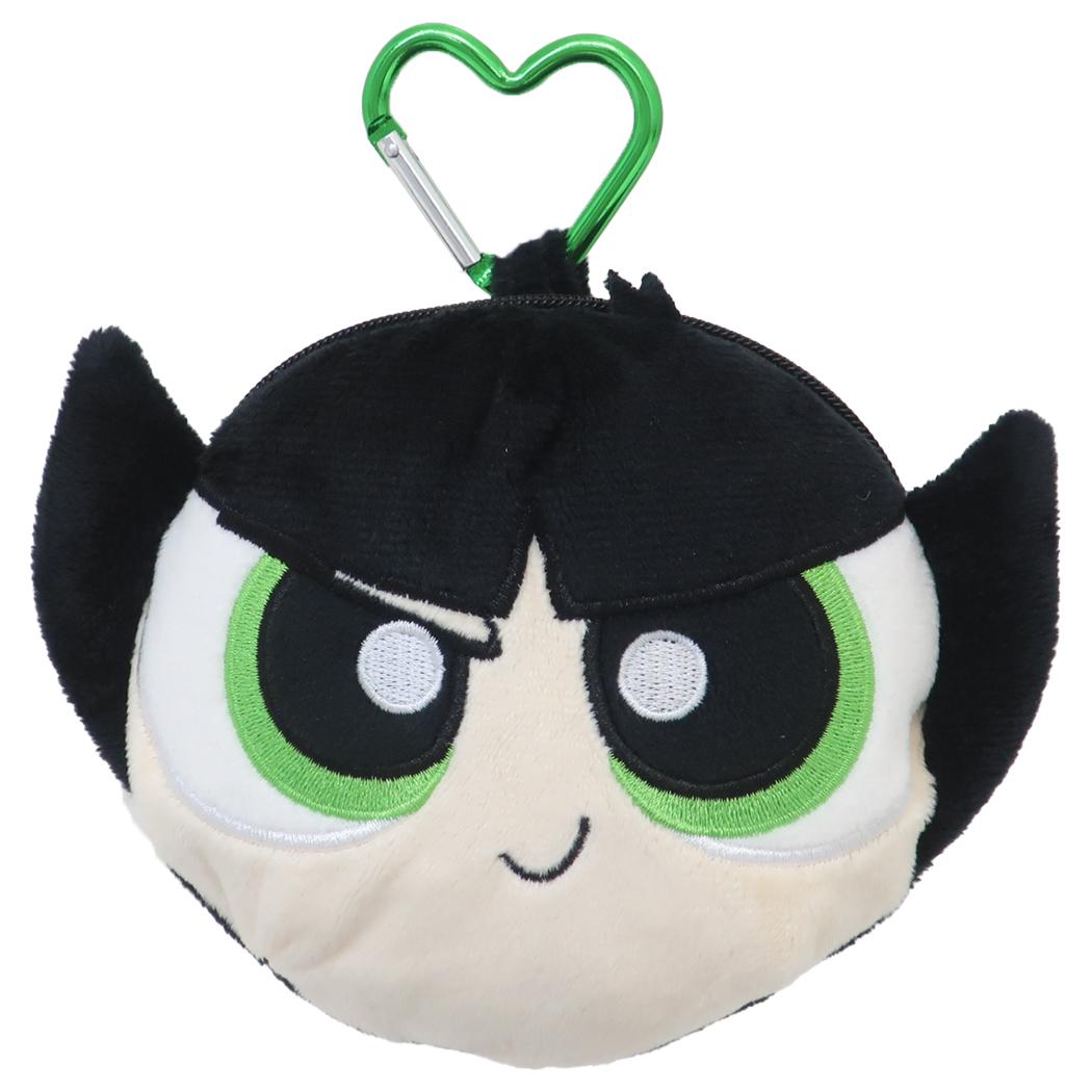 パワーパフガールズ ミニポーチ カラビナ付きぬいぐるみファスナーマスコット バターカップ ティーズファクトリー 小物入れ キャラクター グッズ シネマコレクション