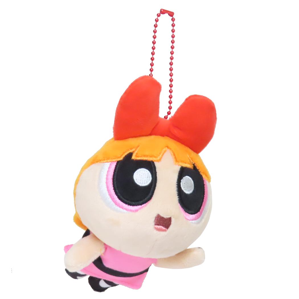 パワーパフガールズ マスコット ぬいぐるみマスコット 空飛ぶブロッサム ティーズファクトリー ボールチェーン ミニぬいぐるみ キャラクター グッズ シネマコレクション