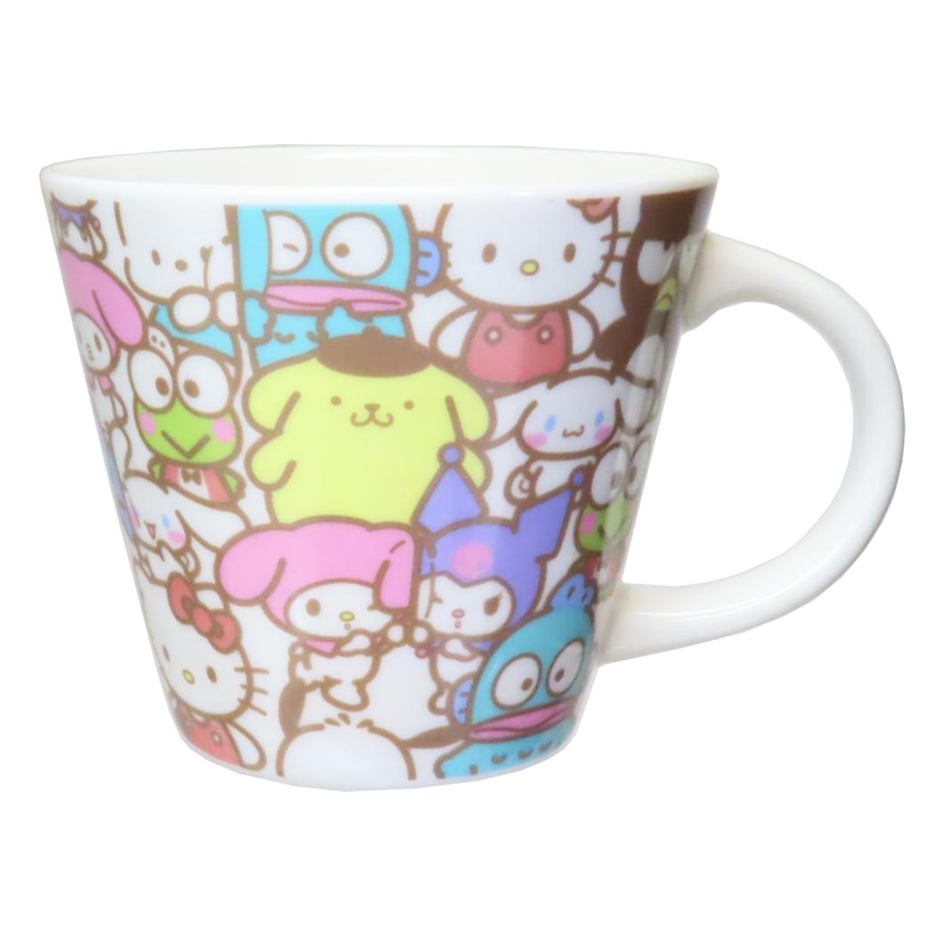 サンリオキャラクターズ マグカップ 陶磁器製マグカップ みんなでぎゅうぎゅう サンリオ ティーズファクトリー プレゼント キャラクター グッズ シネマコレクション