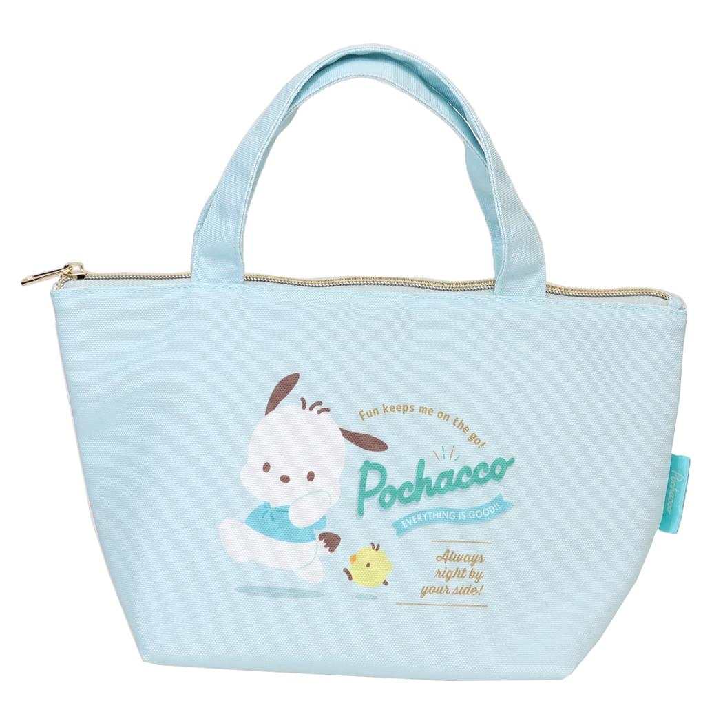 ポチャッコ ランチトート 保冷帆布ランチバッグ バッジロゴ サンリオ ティーズファクトリー お弁当かばん キャラクター グッズ メール便可 シネマコレクション