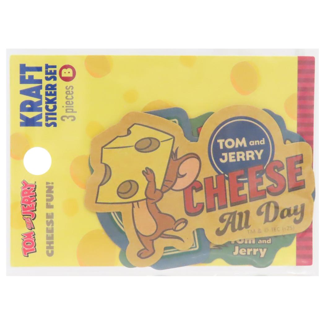 トムとジェリー ダイカットシール クラフトステッカーセット CHEESE FUN! Bセット ワーナーブラザース ティーズファクトリー デコシール キャラクター グッズ メール便可 シネマコレクション