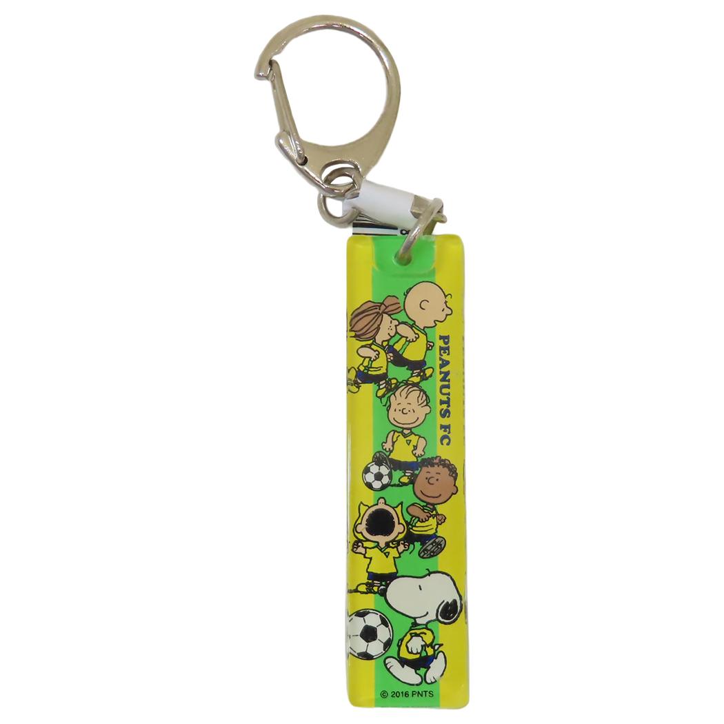 スヌーピー キーリング アクリルスティックキーホルダー サッカー ピーナッツ 牛久保工芸社 アクリルキーホルダー アクキー キャラクター グッズ メール便可 シネマコレクション