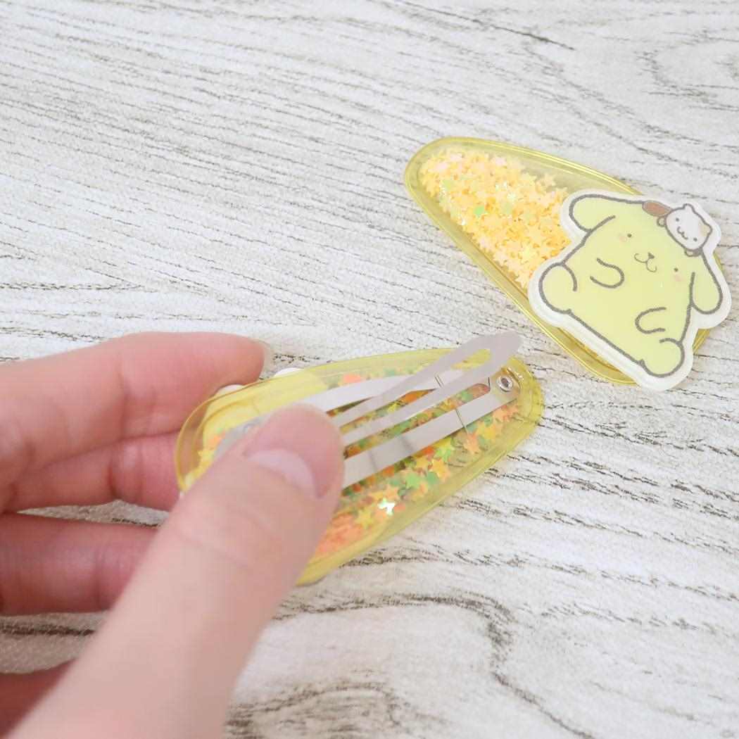 ボンボンドロップシール もじ ポムポムプリン1シートつき ミニポーチ、ミニタオルセット