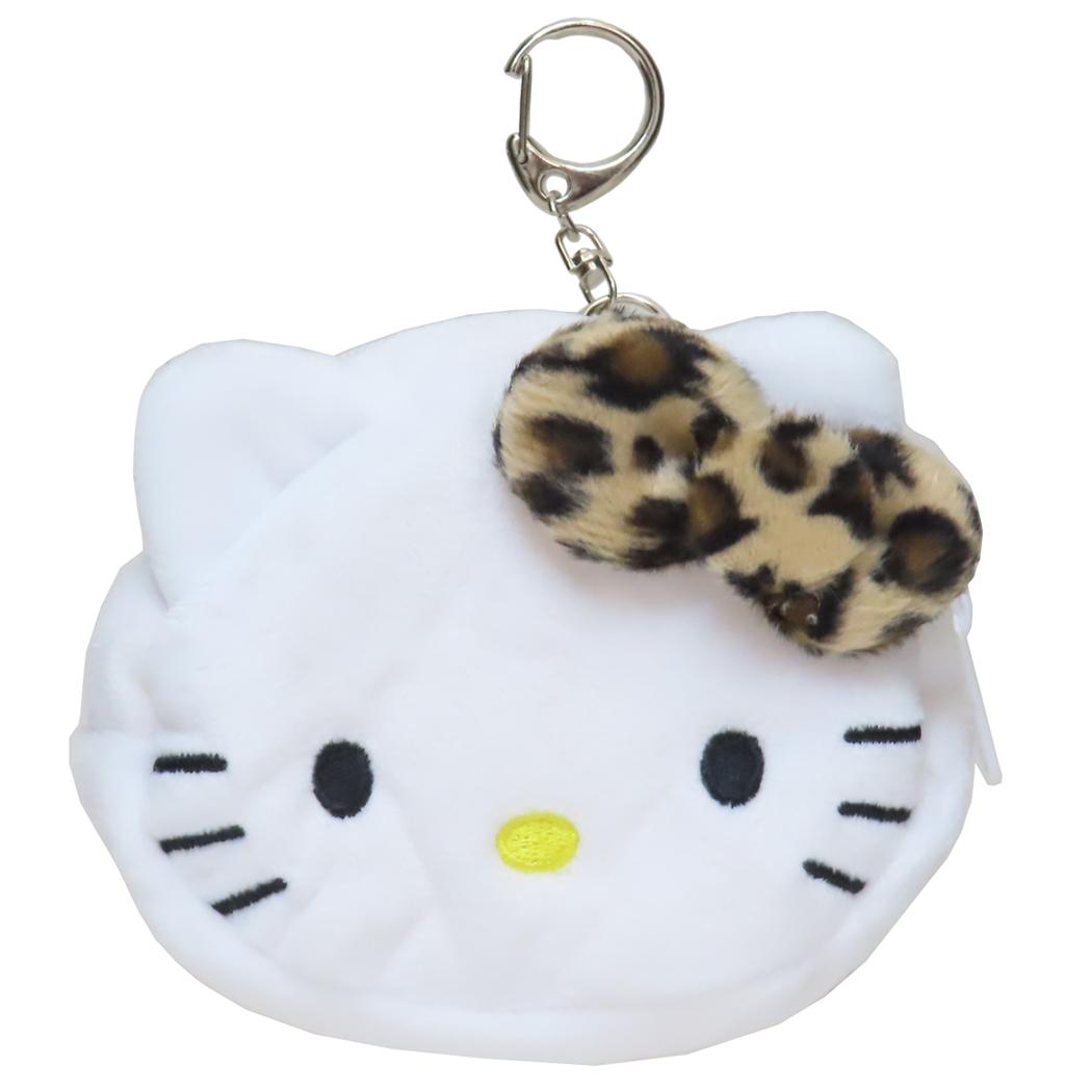 ハローキティ ミニポーチ ミニフェイスポーチ ヒョウ柄ブラウン サンリオ 小物入れ キャラクター グッズ シネマコレクション