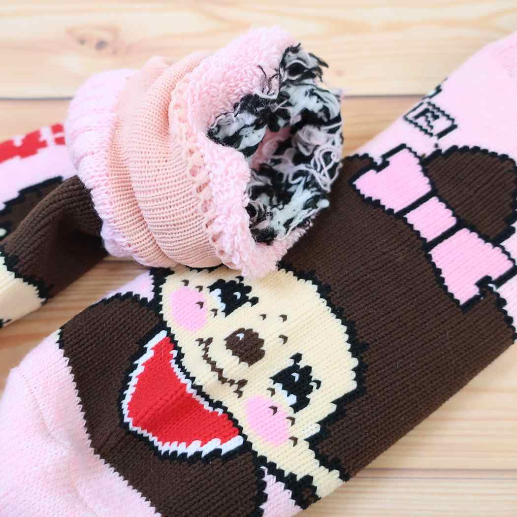 モンチッチ レディース 女性用防寒靴下 履くホカロン ホームロークルー 総パイル ソックス 23-25cm モンチッチちゃん ウイックス