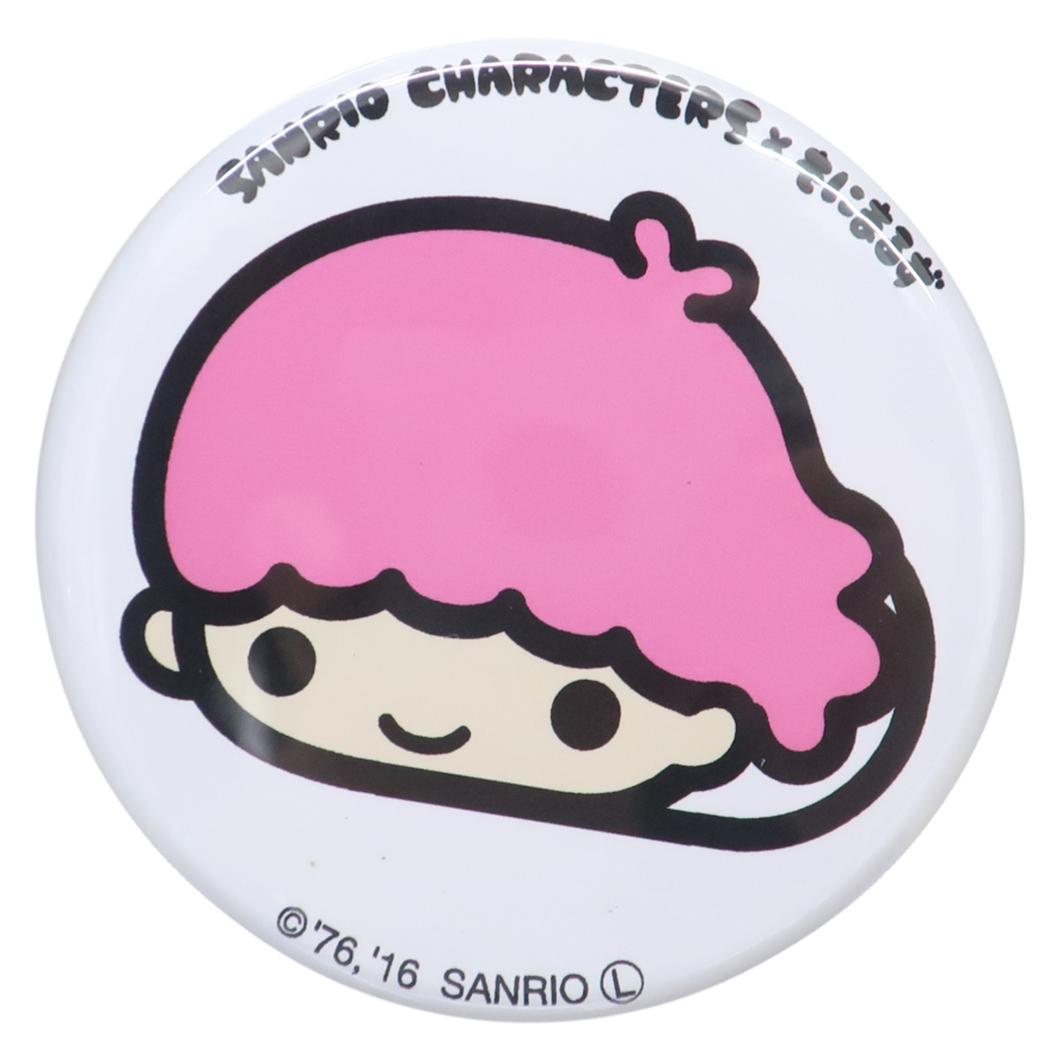 リトルツインスターズ 缶バッジ カンバッジ SANRIO CHARACTERS x もにまるず ララ サンリオ ワタナベ コレクション雑貨 キャラクター グッズ メール便可 シネマコレクション