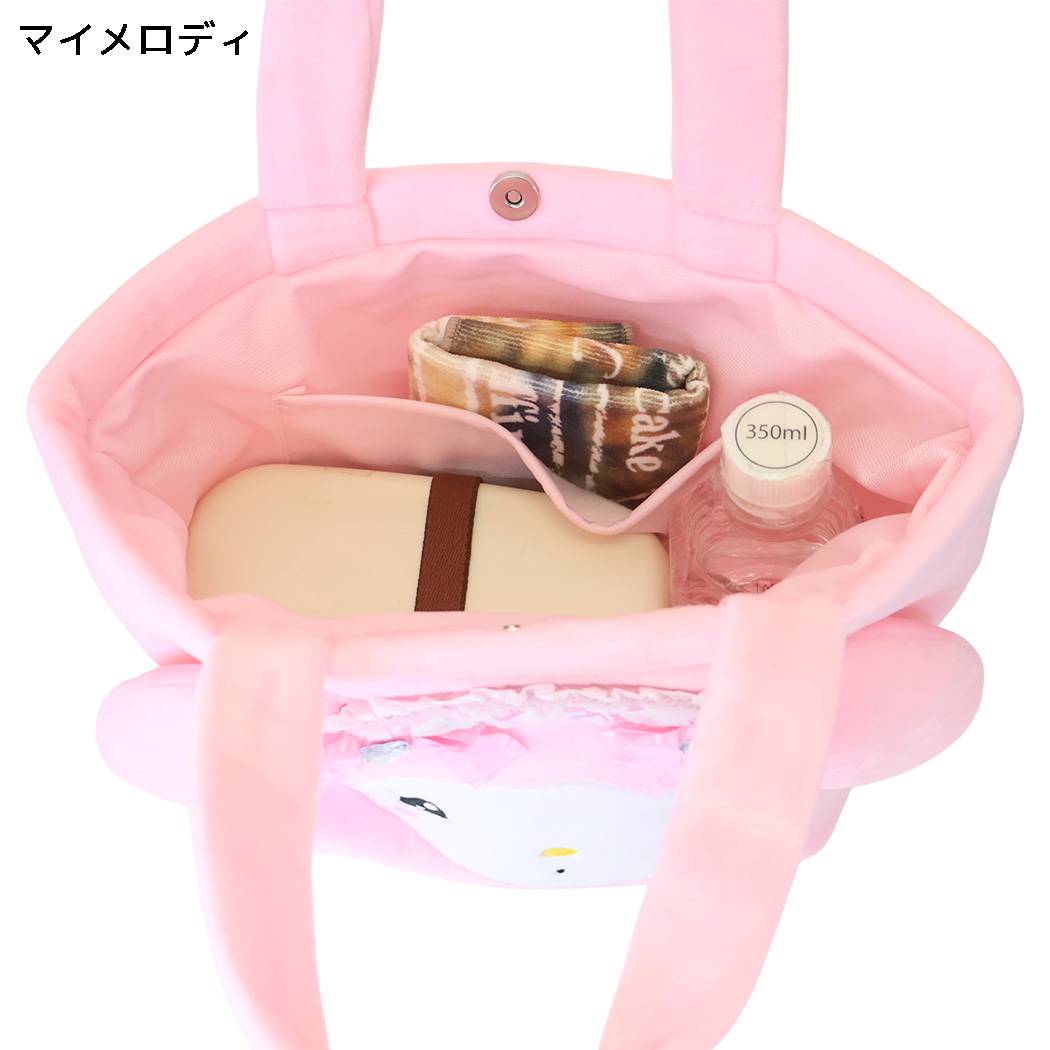 サンリオキャラクターズ トートバッグ ダイカット ミニトート 手さげ ランチバッグ マイメロディ Sanrio ヤスダ通商