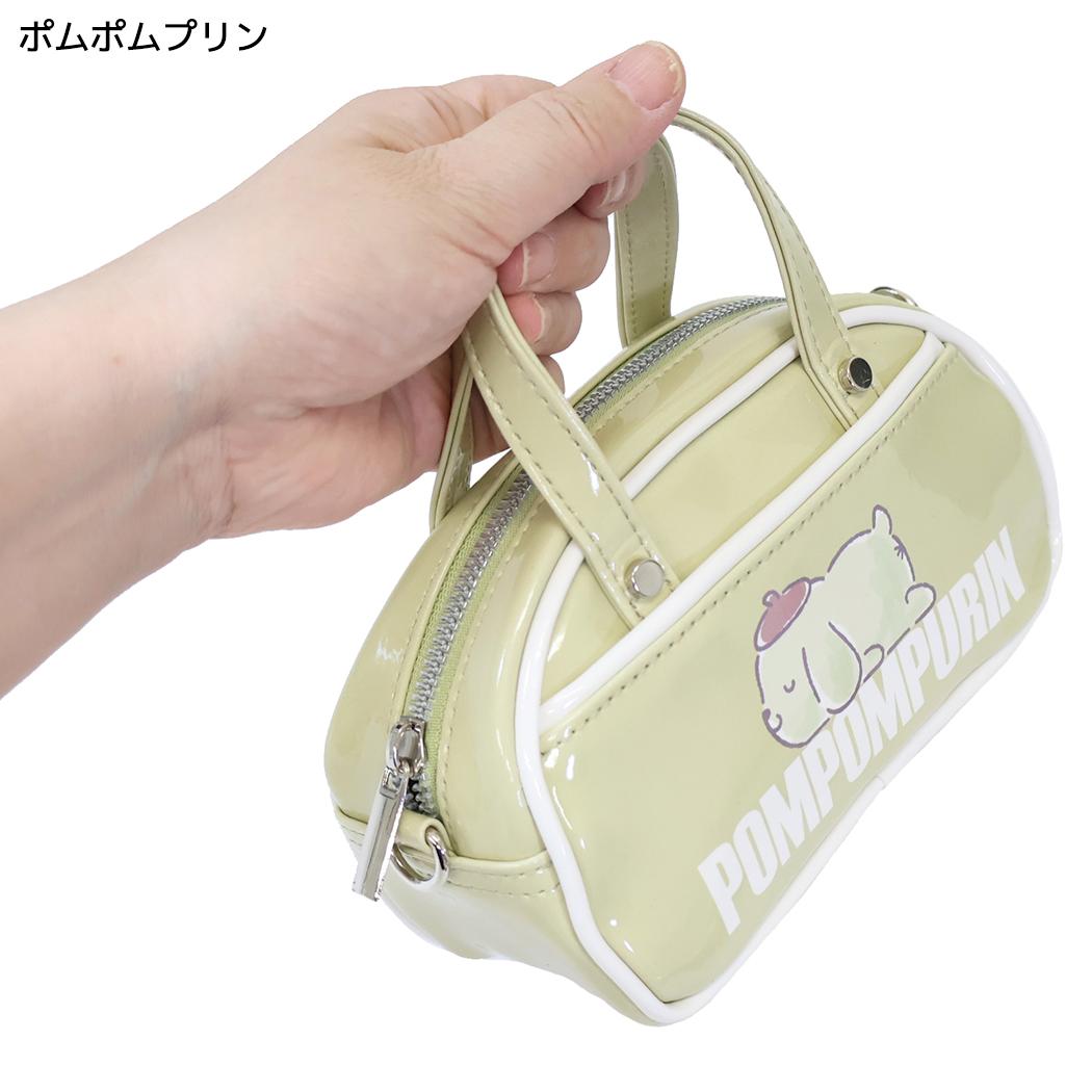 サンリオキャラクターズ ショルダーバッグ エナメルミニボストン ショルダーバッグ ポムポムプリン Sanrio ヤスダ通商