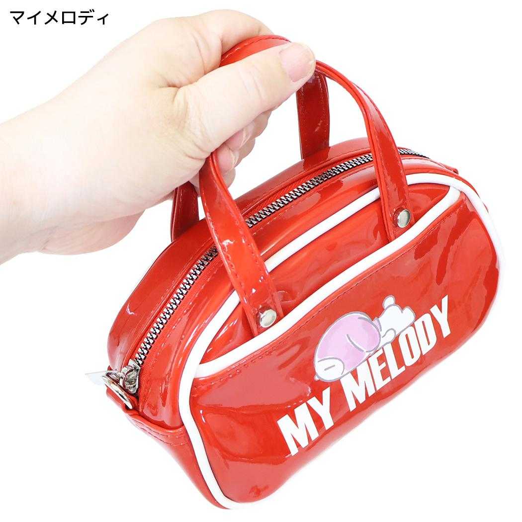 サンリオキャラクターズ ショルダーバッグ エナメルミニボストン ショルダーバッグ マイメロディ Sanrio ヤスダ通商