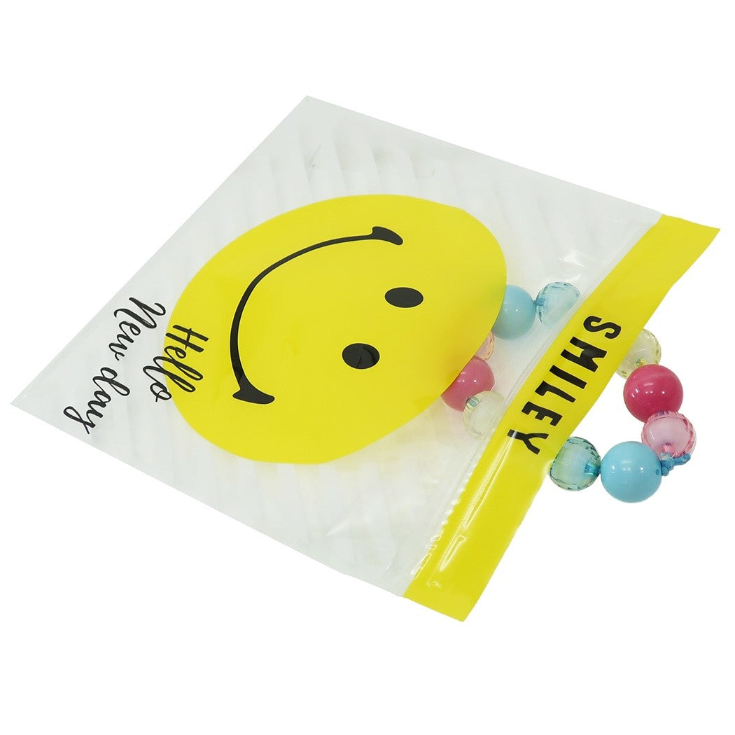スマイリーフェイス ジッパーバッグ 5枚セット 小分けビニール袋 ABG-36 Smiley Face グッズ プレゼント 男の子 女