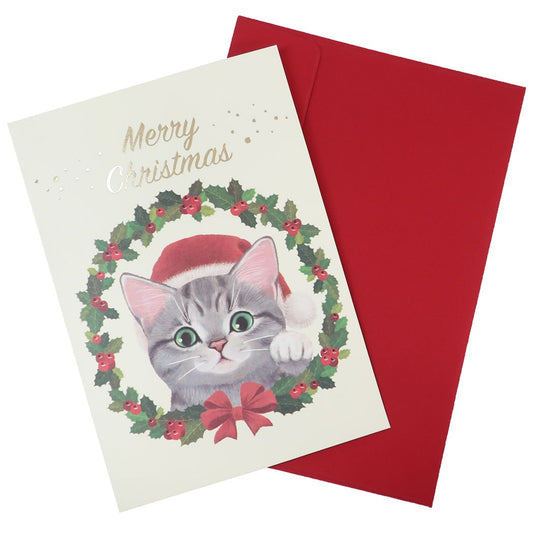 フェリシモ猫部 クリスマスカード 立体 ポップアップカード グリーティングカード ねこ Xmasカードクリスマス プレゼント 男の子 女の子 ギ