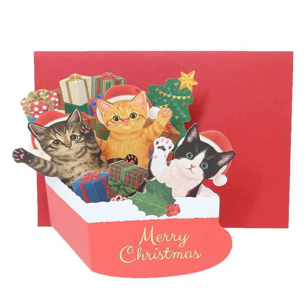 フェリシモ猫部 クリスマス猫部BOXカード ねこ グリーティングカード Xmasカード