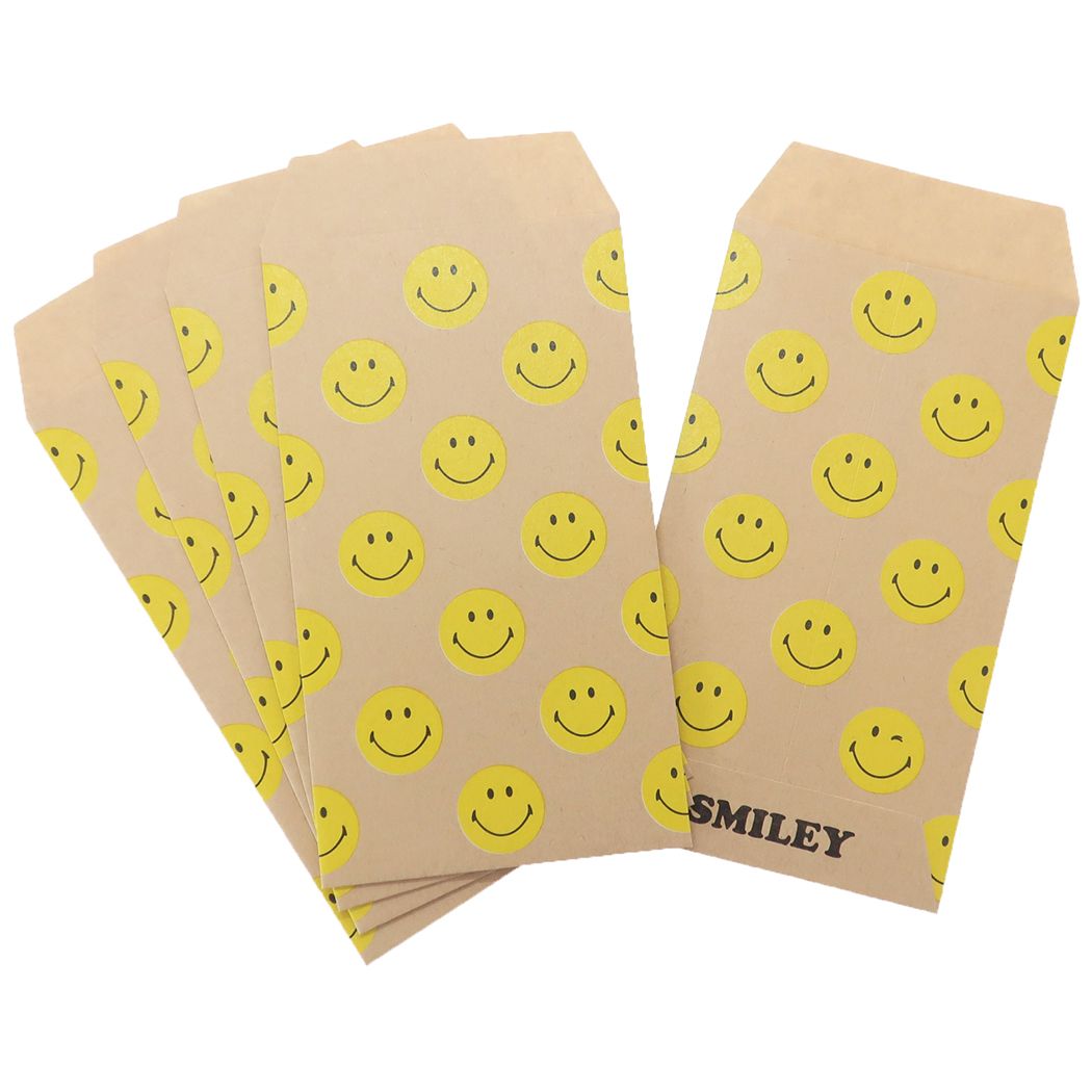 スマイリーフェイス ぽち袋 お年玉ポチ袋5枚セット APS-266 Smiley Face アクティブコーポレーション