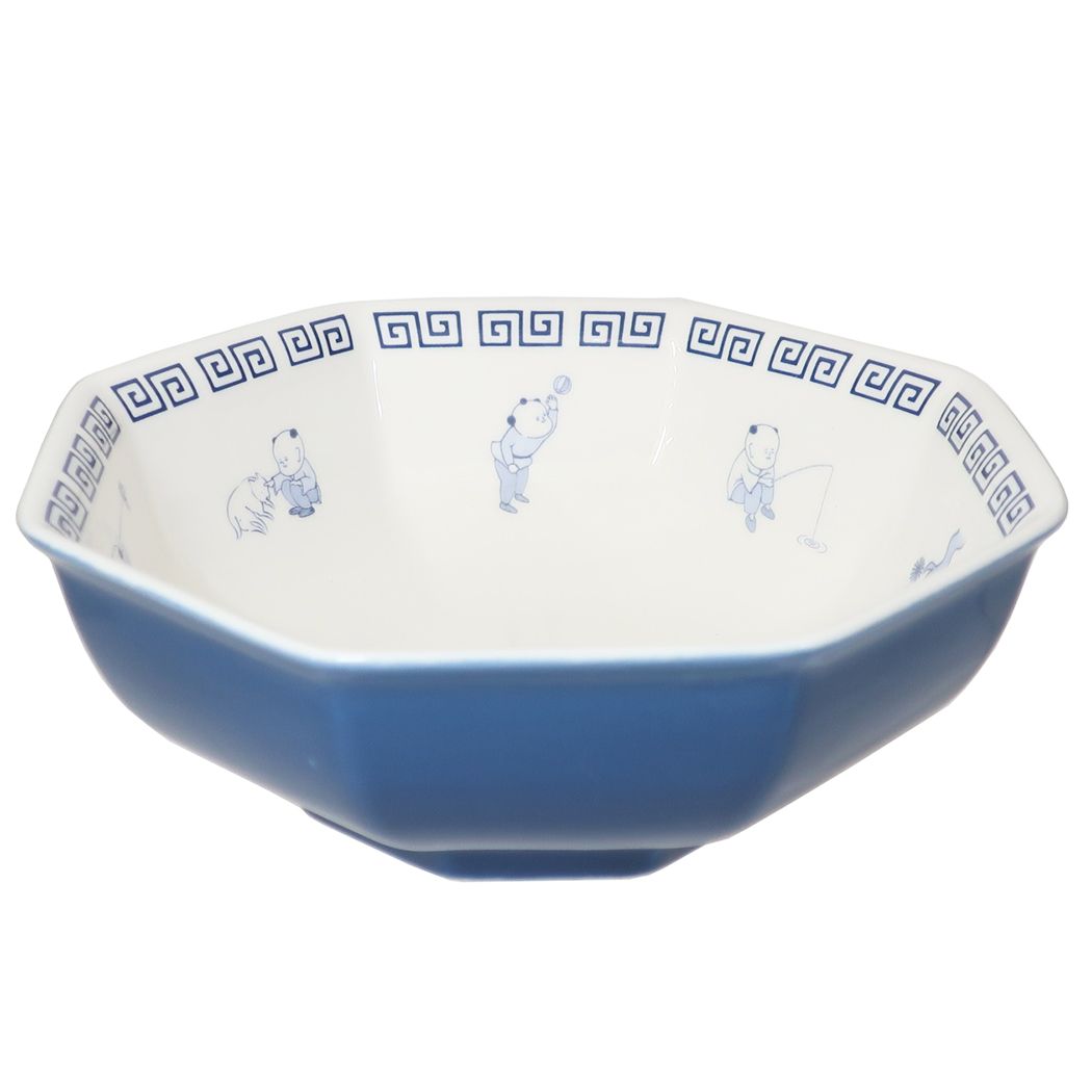 どんぶり おまち堂 ハチカクバチ 唐子 プレゼント ギフト 食器 深皿 中華皿 丼