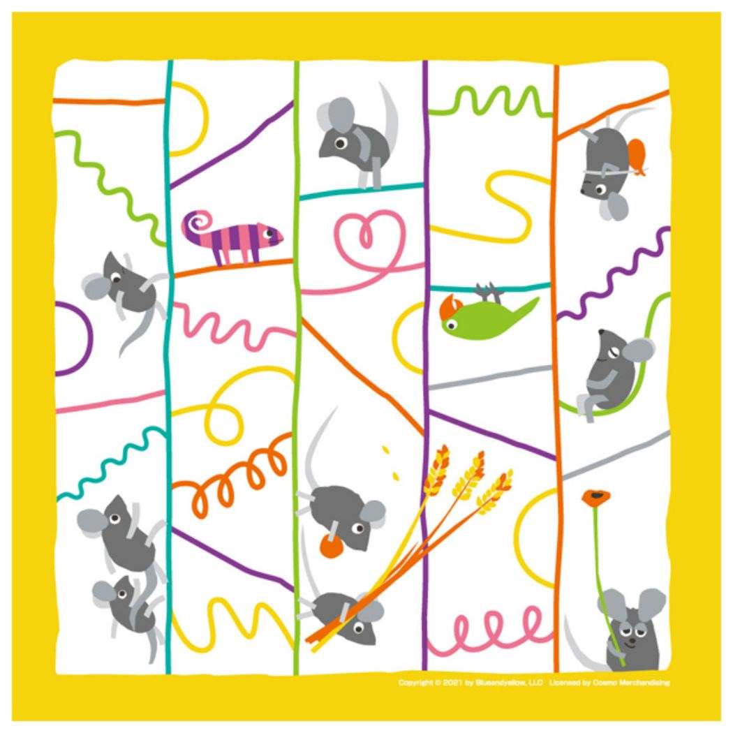 レオレオニ ハンカチ ハンカチーフ 絵本キャラクター イエロー