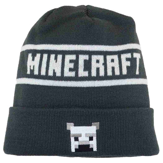 マインクラフト KIDS ニット帽 帽子 グレー Minecraft