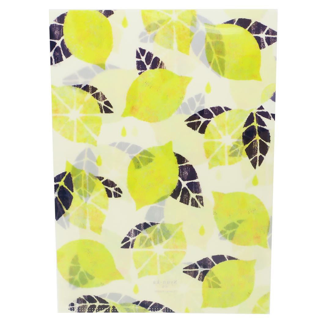 Tomoko Hayashi A4 シングル クリアファイル 旬果 レモン ファイル プチギフト グッズ クローズピン ガーリー イラスト