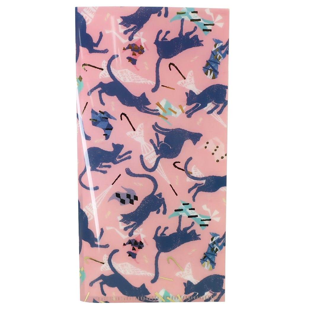 Tomoko Hayashi 不織布 マスクケース ミニマルチファイル ねことアンブレラ クローズピン プレゼント 男の子 女の子 ギ