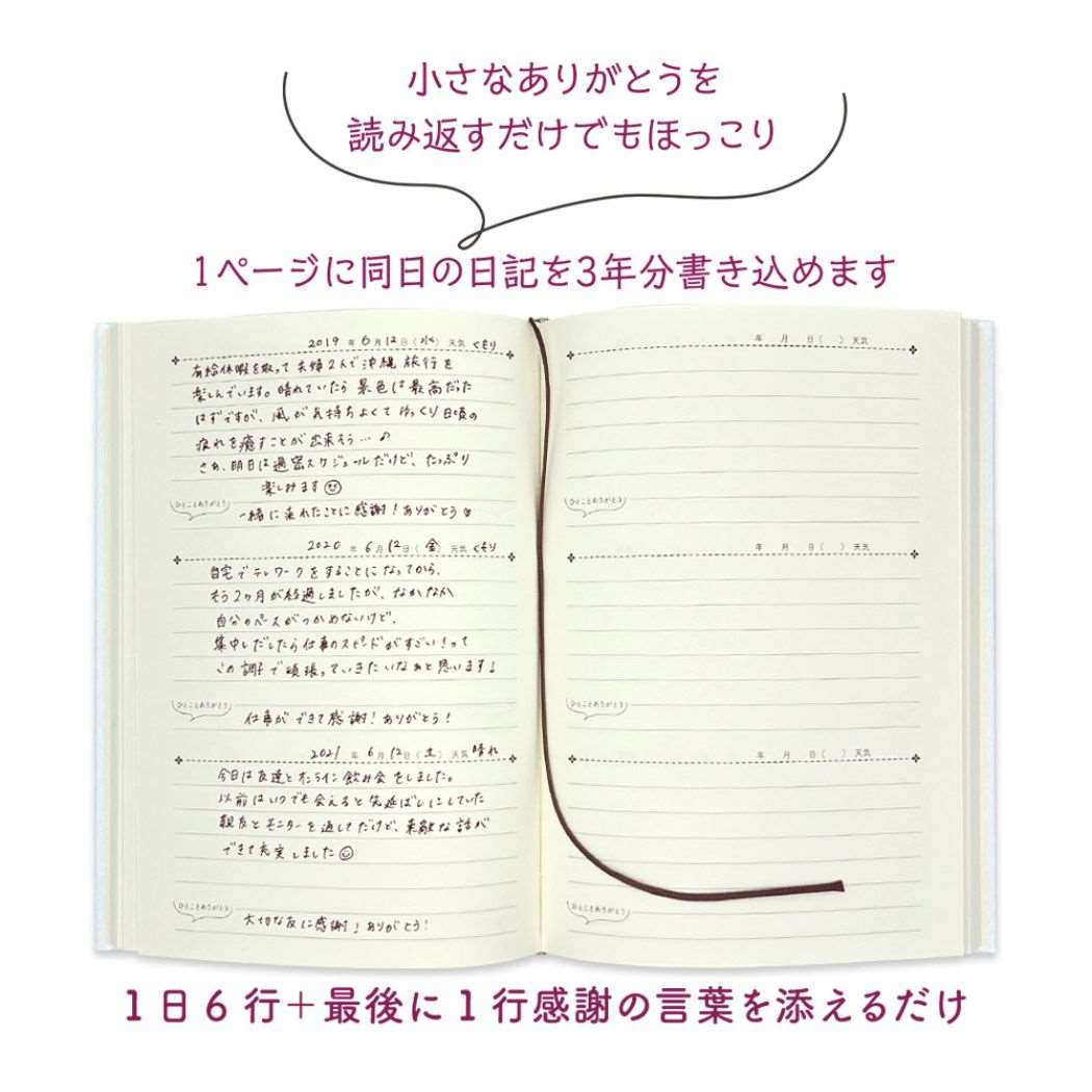 3年連用日記 みんなの文具 ダイアリー クローズピン