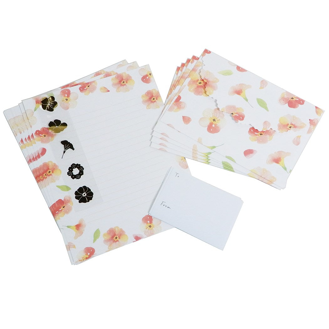 レターセット nami nami LETTER SET クローズピン ノウゼンカズラ グッズ 便箋&封筒&封シール&アドレスシール 手紙セットクリスマ