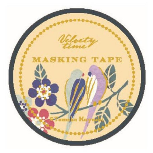 マスキングテープ Tomoko Hayashi 15mm マステ バーズ＆フラワーズ クローズピン プレゼント 男の子 女の子 ギフト
