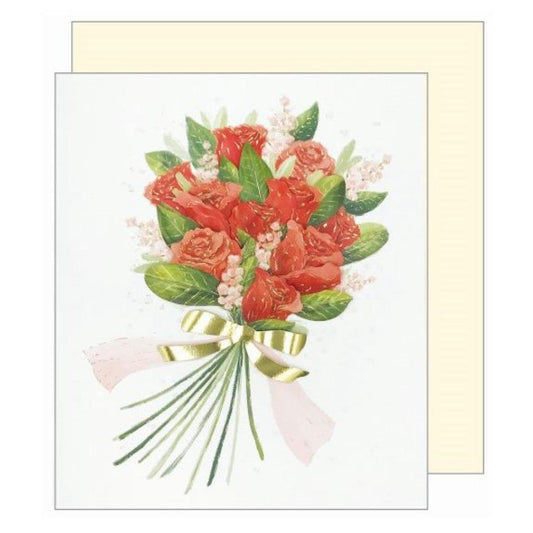 二つ折り メッセージボード 寄せ書き 卒業記念 色紙 花束 赤バラ 小 プレゼント 男の子 女の子 ギフト