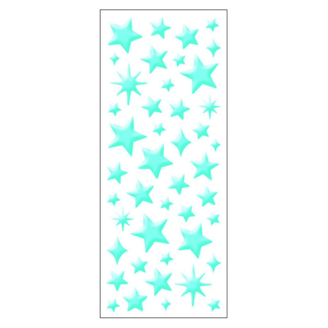 シールシート ぷくっとメタリックシール スターブルー箔 クローズピン プレゼント 男の子 女の子 ギフト